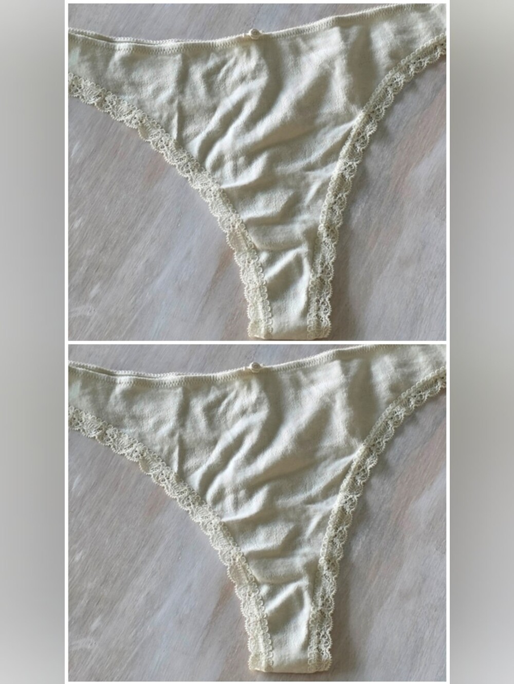 2pcs SKIMS LACE POINTELLE Thong/ 2X/BONE/ NWT